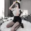 Spicy Police Woman Officer Uniform Sexy Secretary Cosplay Lingerie 4