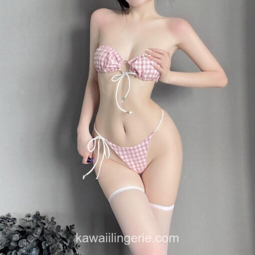 Charming Bandeau Bikini Set Swimsuit Anime Lingerie 2