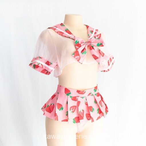 Sailor Strawberry Transparent Underwear Set 5