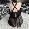 Lace Nightgown Open Chest Sleepwear 2