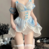 Deep V Maid Dress Kawaii Lingerie 2 Deep V Maid Dress Kawaii Lingerie 2