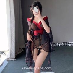 Kimono Deep V Cleavage Cosplay Lingerie 7 Kimono Deep V Cleavage Cosplay Lingerie 7