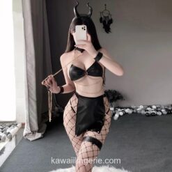 Imitation Leather Lingerie Cosplay Lingerie 7